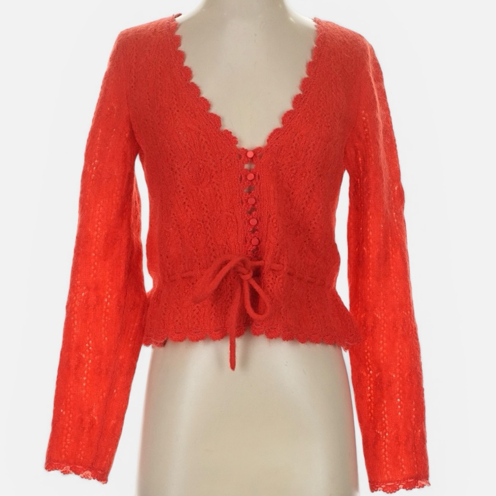 Sézane Elise Cardigan in Red | S - Picture 7 of 16